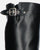 KIMIE - black amphibious high boots with buckle and strap