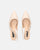 BEVERLIE - beige eco-leather heeled pumps
