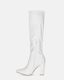 KSENIA - high boots in white pu