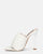 LINDSEY - stiletto heel in woven white PU
