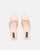 NIEVES - beige slingback shoes with kitten heels