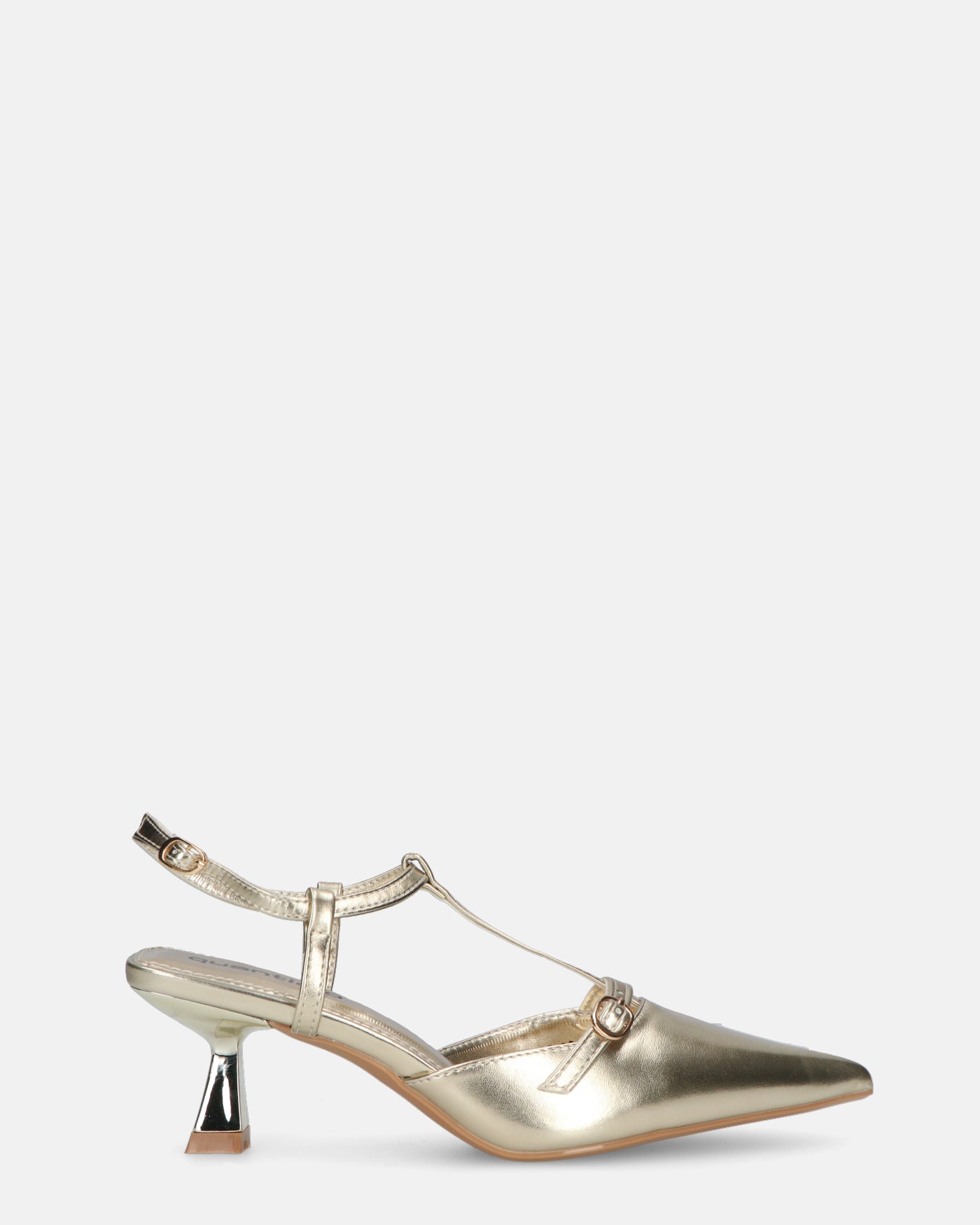 RASHIDA - golden low heel pump