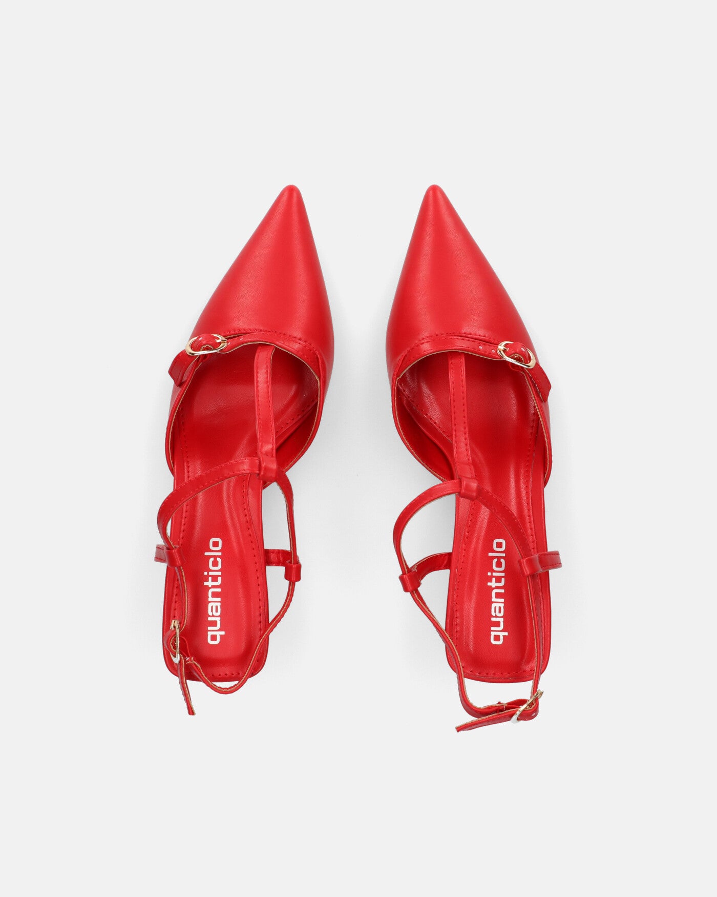 RASHIDA - red low heel pump