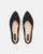 SERENITY - black ballerinas in embroidered fabric with beige sole