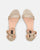 WANDA - gold mid heeled sandals