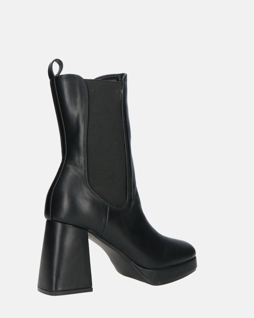 YUKI - boots with square heel and side zip