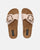 LENA - sandals with cork sole and beige band