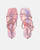RAHA - glassy pink sandals with gems