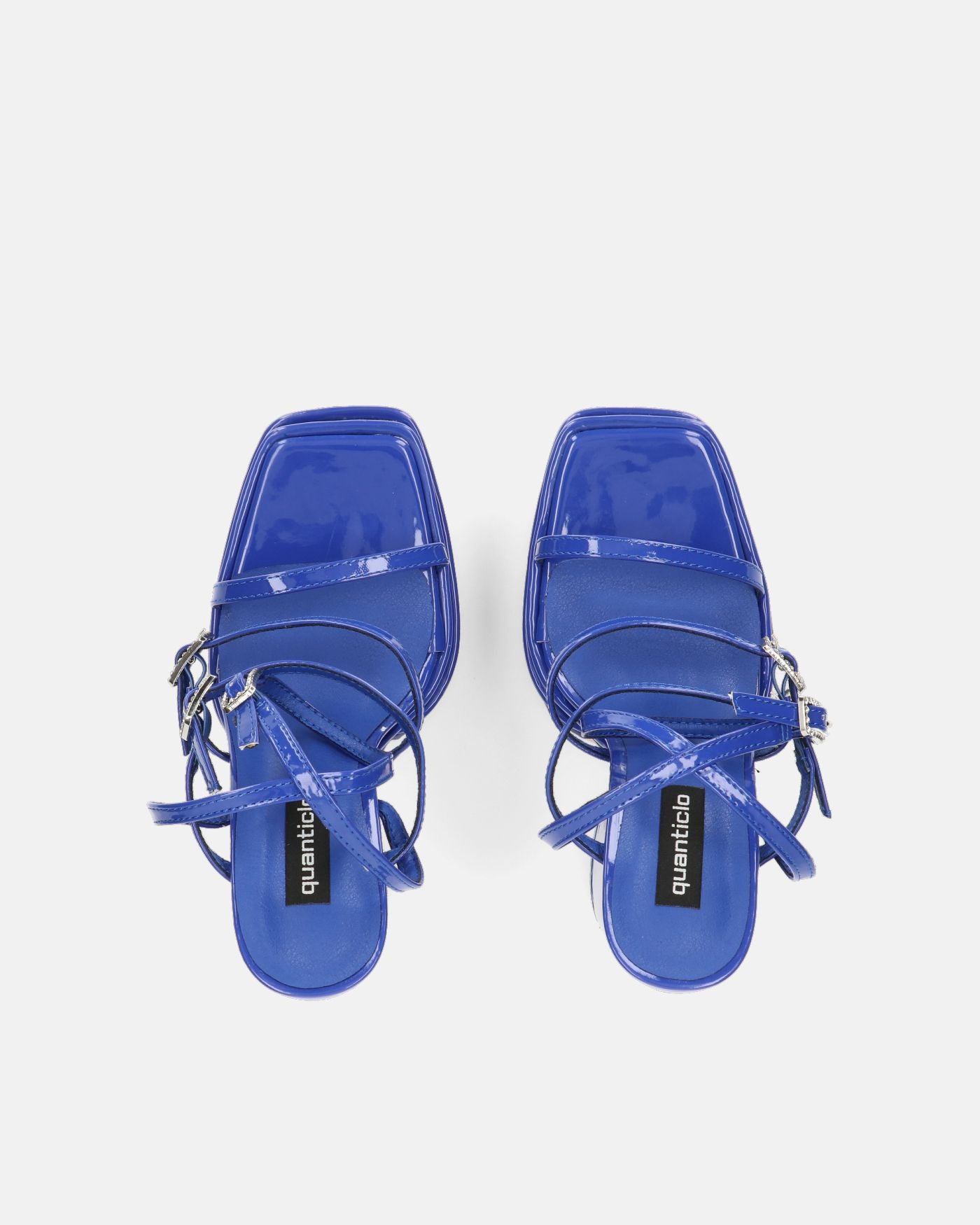 TEXA - sandals with strap and high heel in royal blue