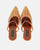 PERAL - heeled shoe in orange glitter with gems