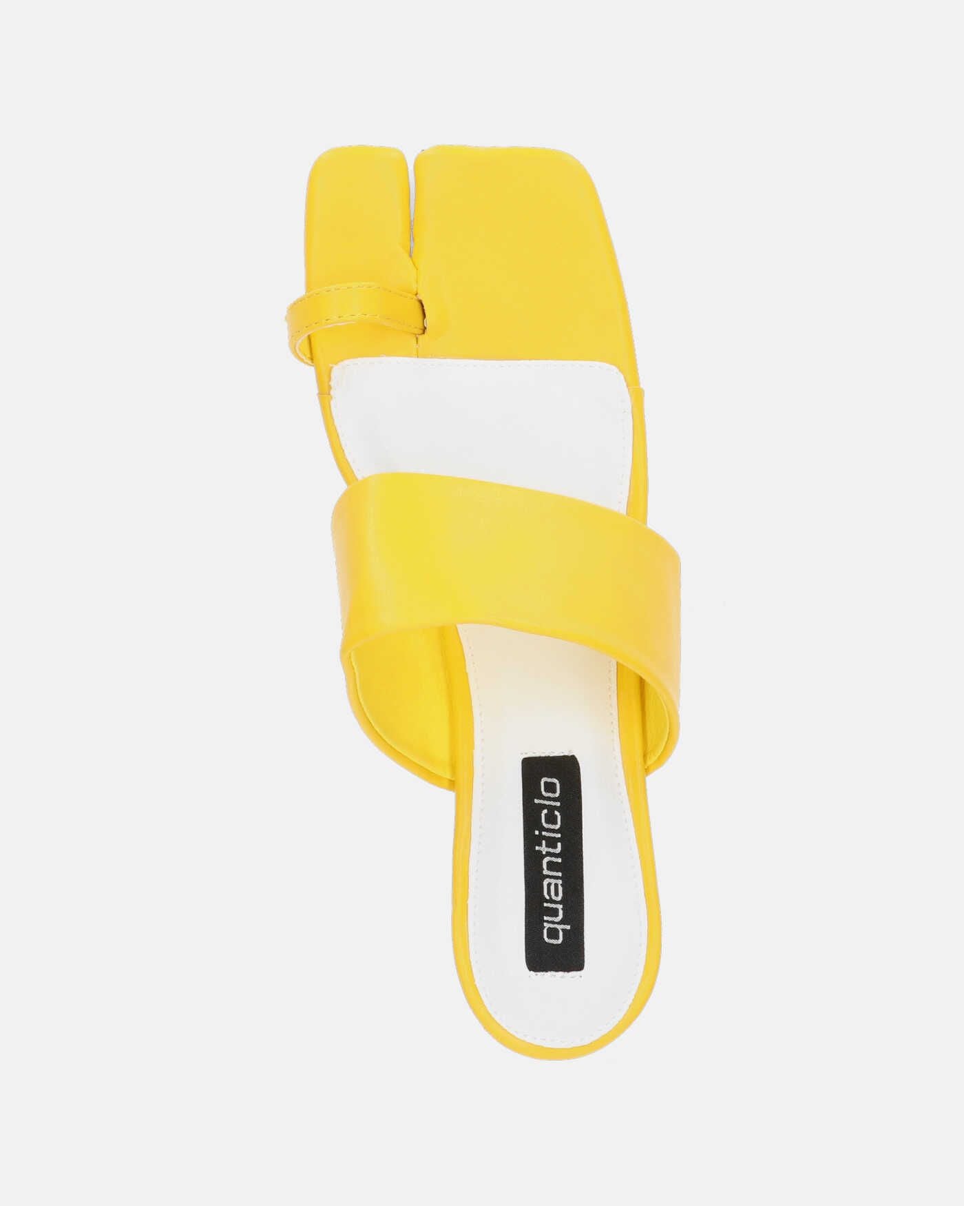 PIERA - low heel sandal in yellow
