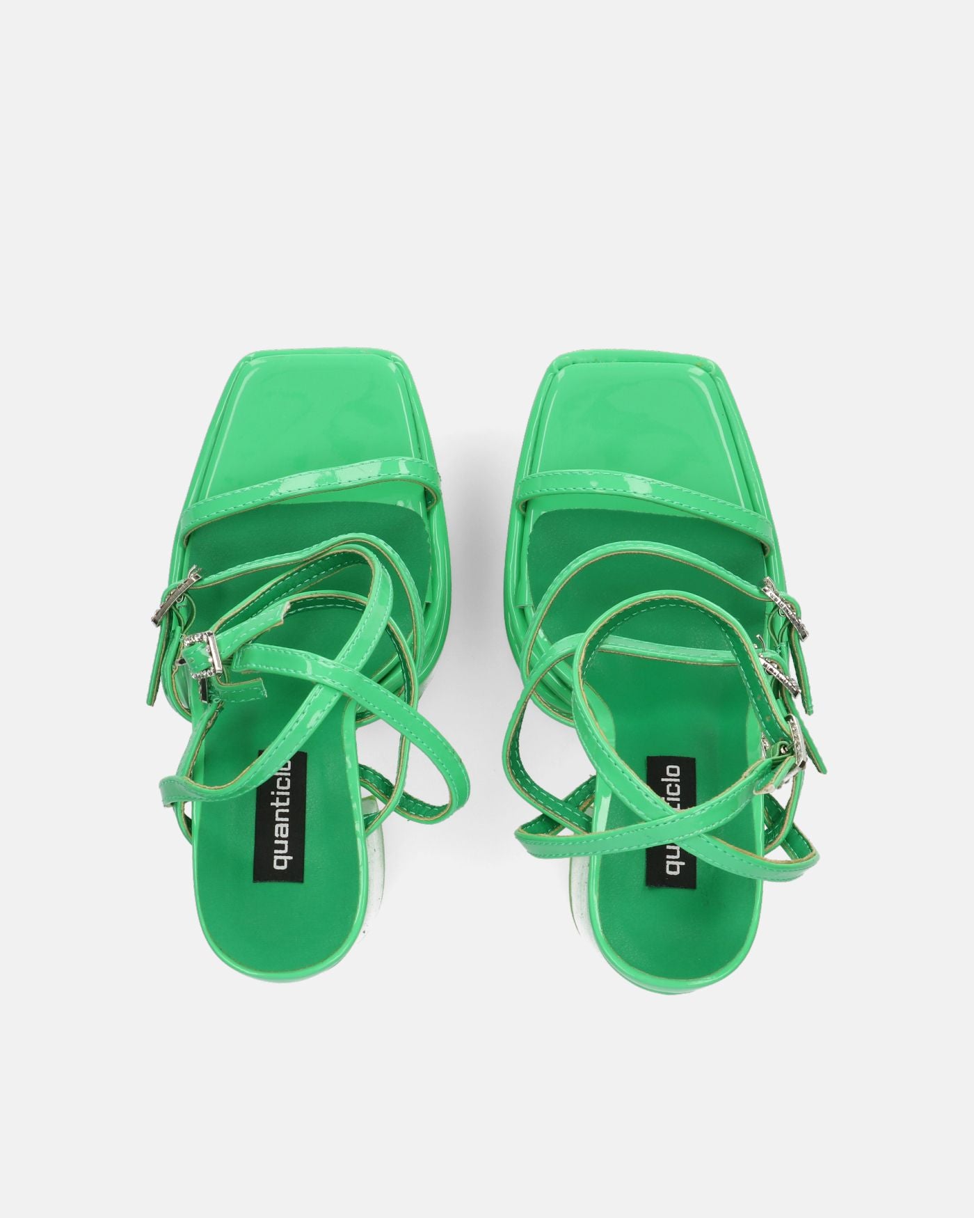 TEXA - sandals with strap and high heel in green