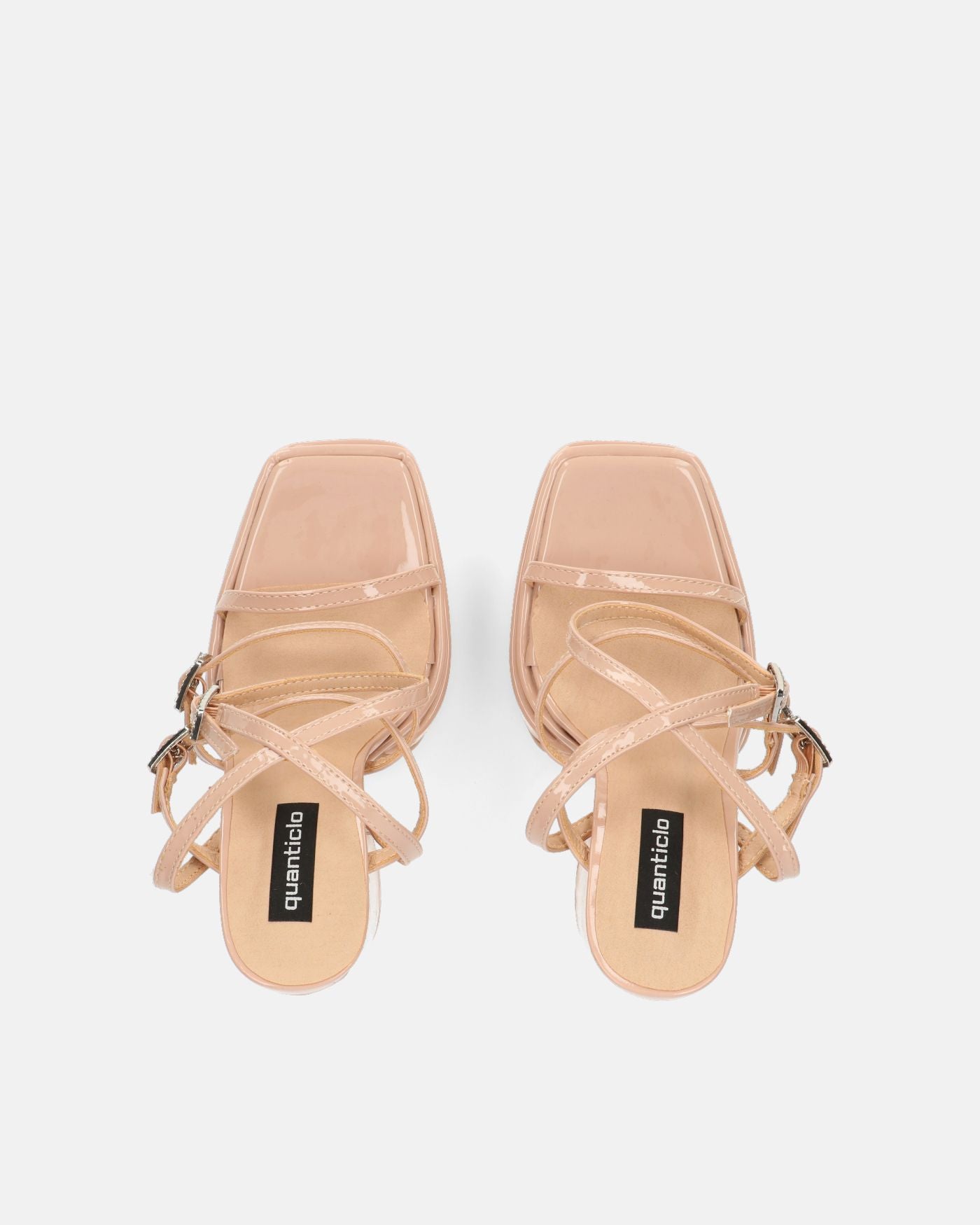 TEXA - sandals with strap and high heel in beige