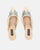 DOJA - heeled shoes in beige eco-leather with a butterfly of gems on the toe
