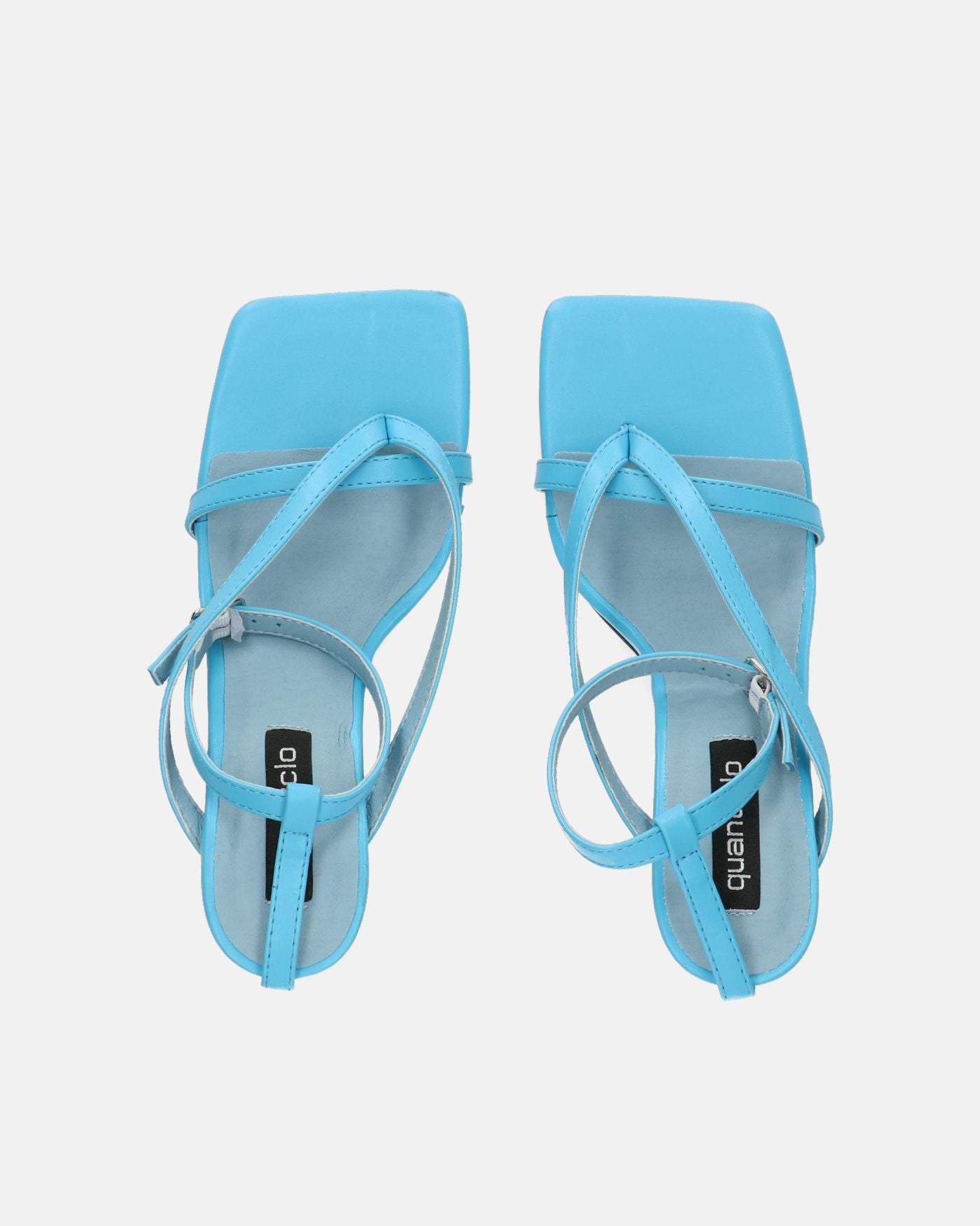 ADELE - thong sandal with blue heel