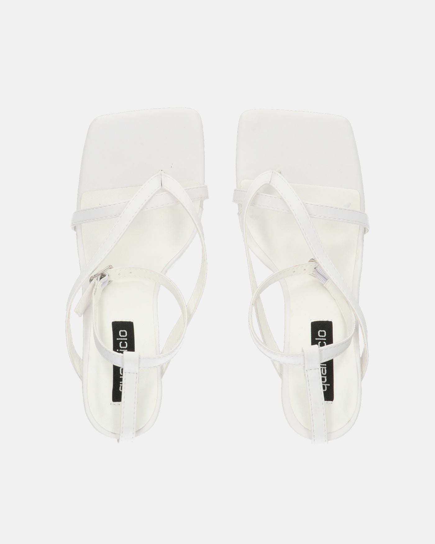 ADELE - thong sandal with white heel