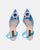 KENAN - blue perspex shoes with gemstone decoration on the toe