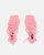 SAMOA - pink lycra sandals with high heel and laces