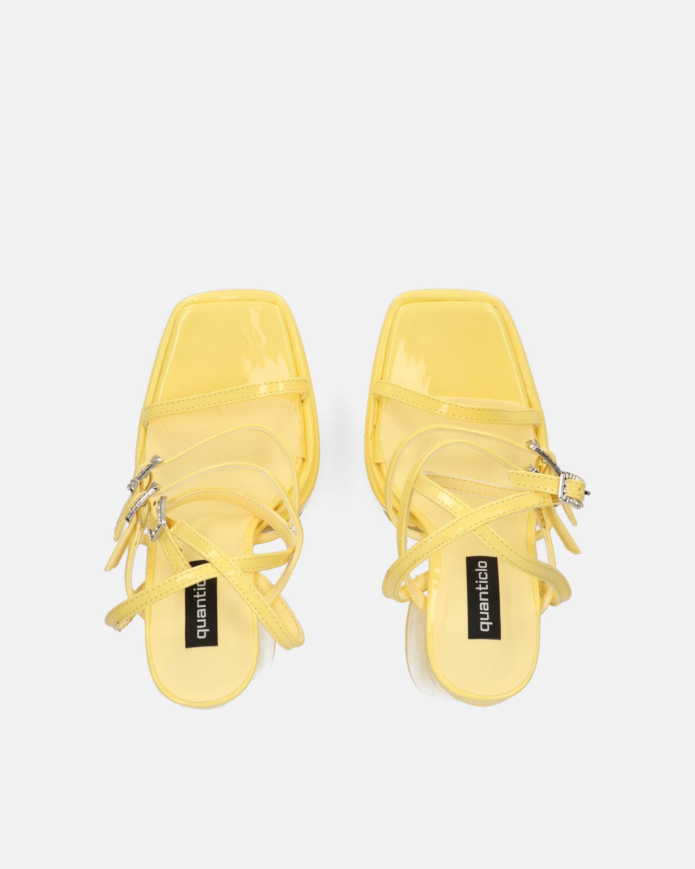 TEXA - sandals with strap and high heel in yellow