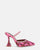 PERAL - pink leopard heeled shoe with gems