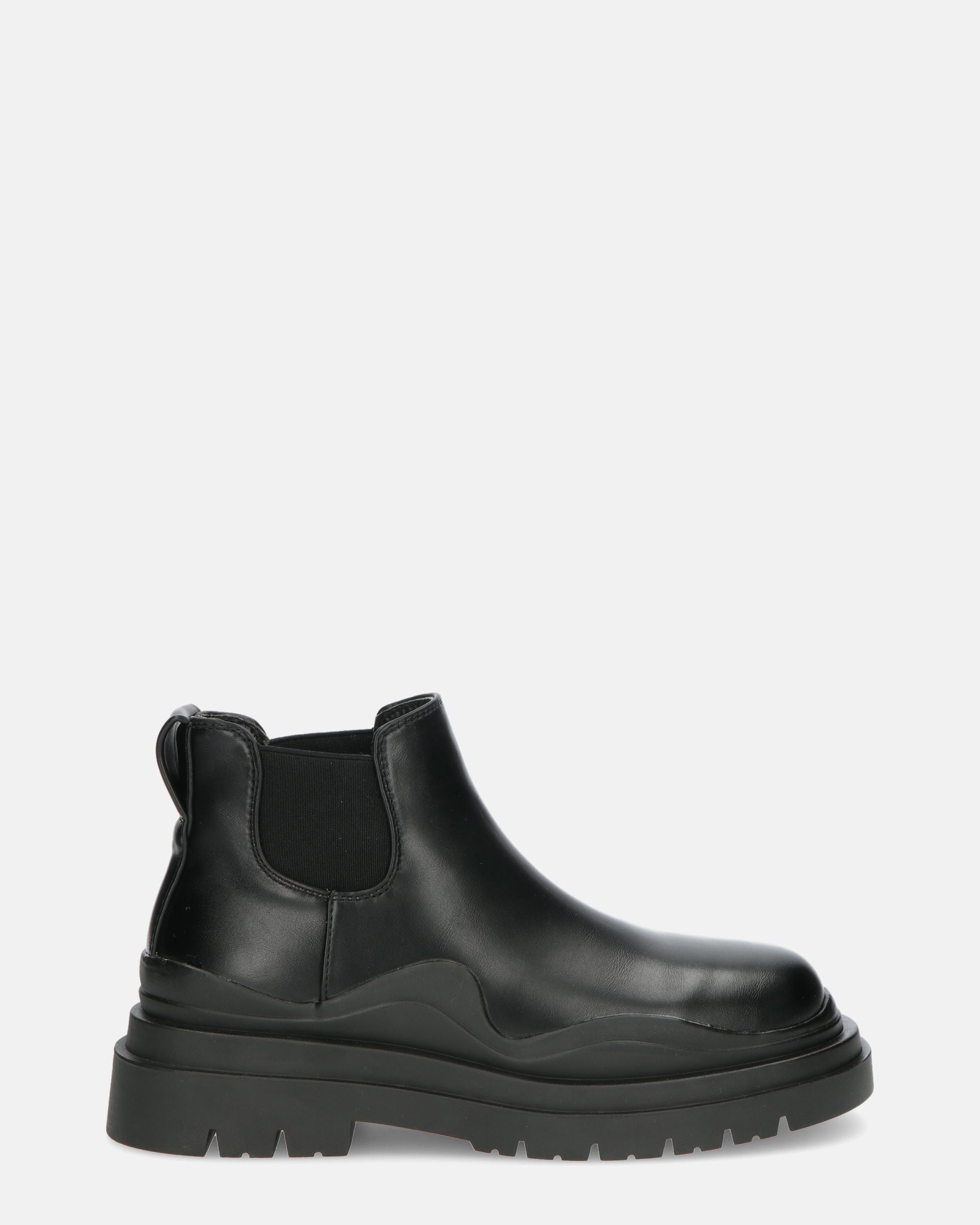 NOLINE - black chelsea boots with low heel