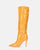 LOLY - orange glassy heel boot