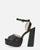 KAJSA - platform sandal with black heel