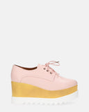 MARY - pink flatform shoes
