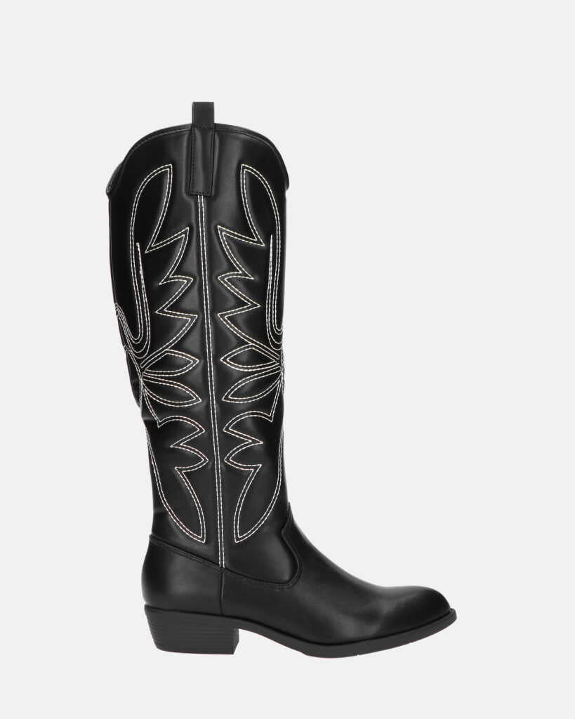 ANGELINA - camperos boots with white designs