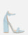 SELENE - block heel sandals in light blue