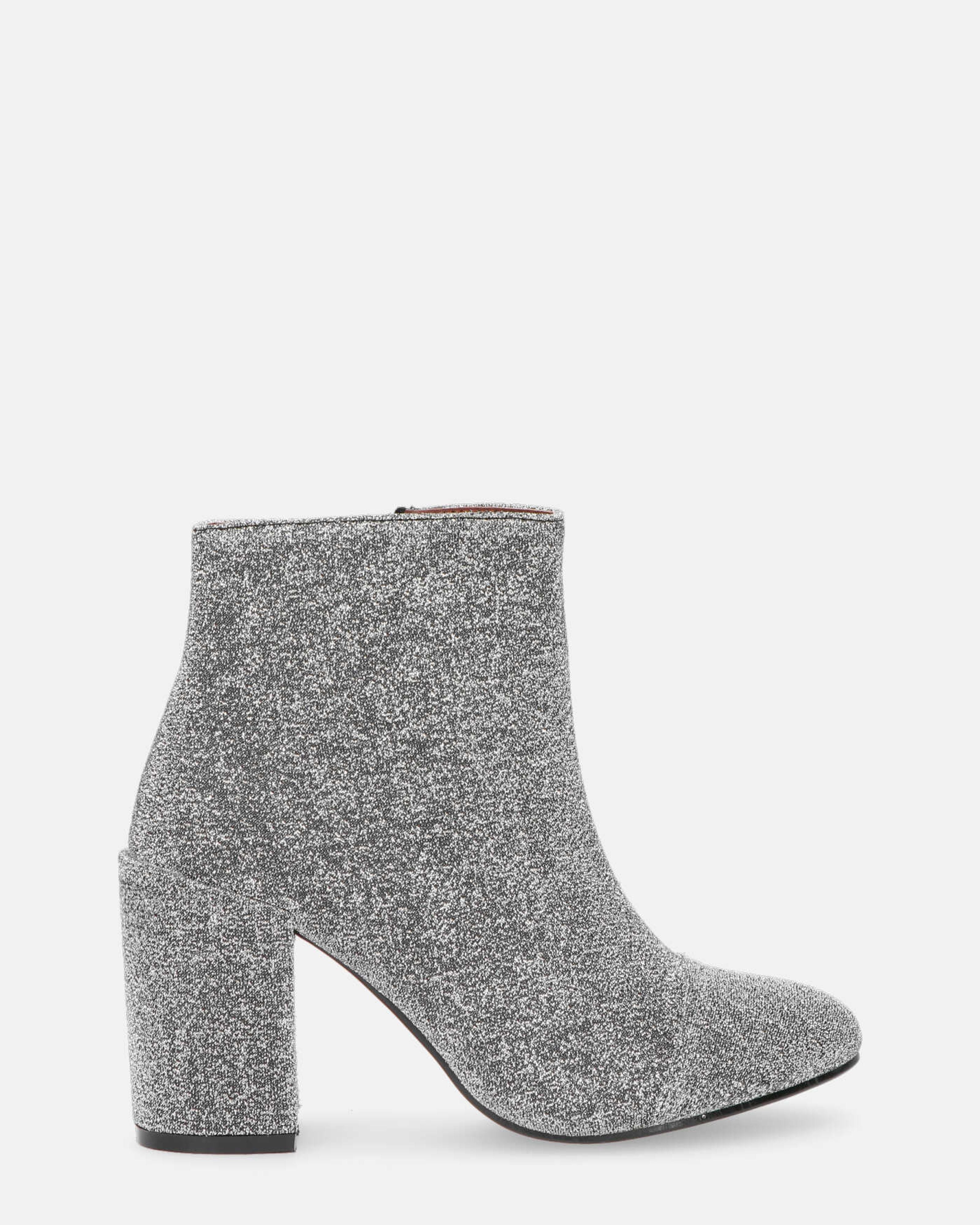 IRENE - ankle boots in grey glitter